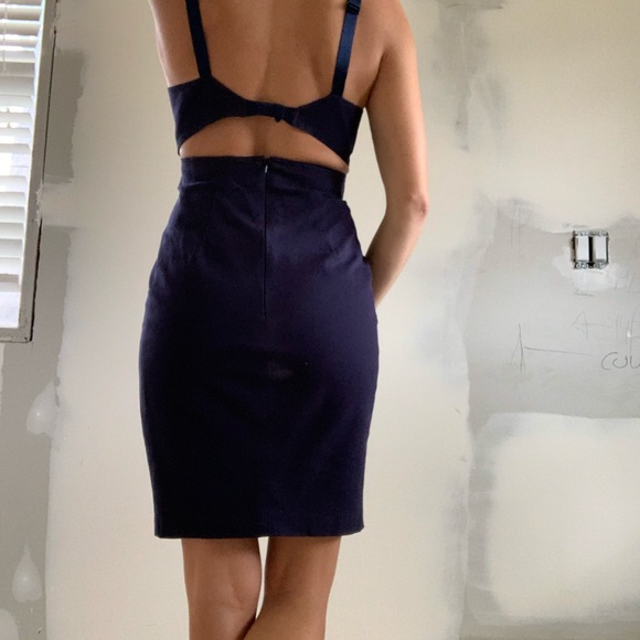 Navy blue party dress US6 Twenty8Twelve S.Miller - Picture 5 of 12